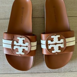 Tory Burch Leigh Anatomic Slides Sandals